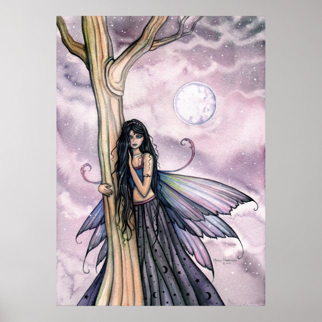 Poster de la Luna Moon Fairy Imprimer par Molly Ha (Devant)