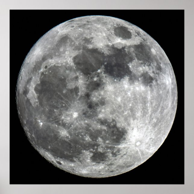 Poster de la lune de super lune (Devant)