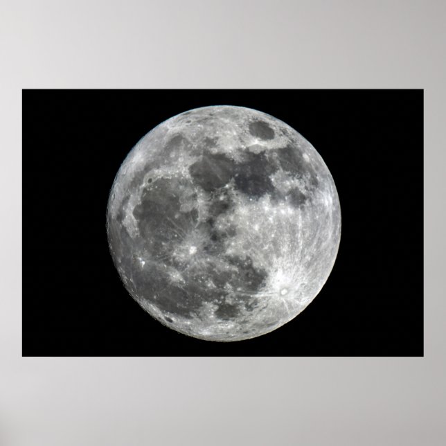 Poster de la lune de super lune (Devant)