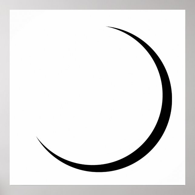 Poster de la lune du croissant (Devant)