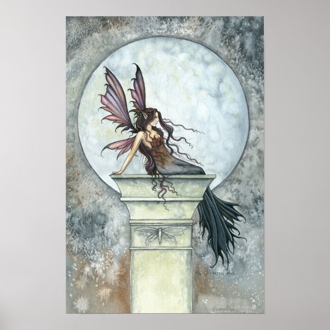 Poster de la lune fée d'automne gothique par Molly (Devant)