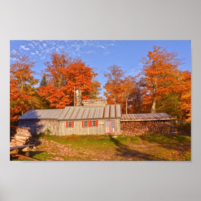 Poster de la maison de sucre du Vermont (Devant)