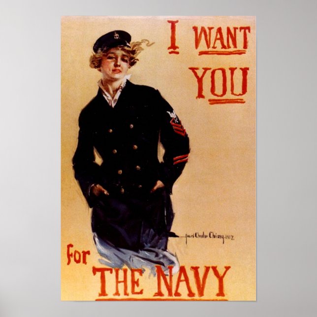 Poster de la marine Vintage (Devant)