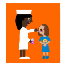 Poster de la médecine de l'enfant de l'infirmière 