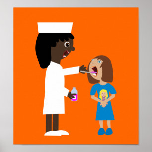 Poster de la médecine de l'enfant de l'infirmière 