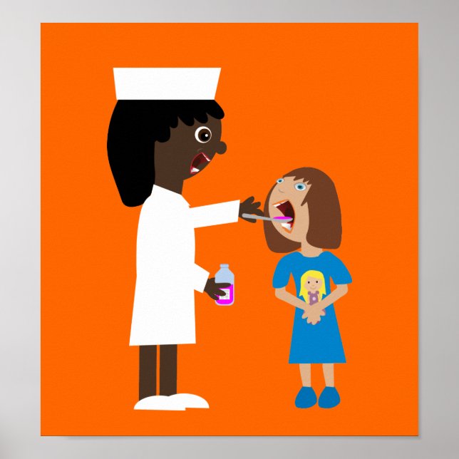 Poster de la médecine de l'enfant de l'infirmière  (Devant)