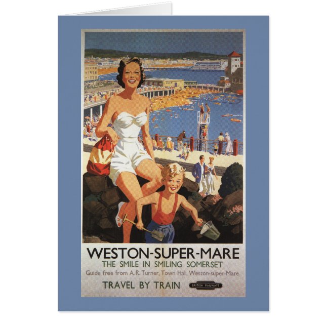Poster de la Mère et du Fils sur la Plage (Devant)