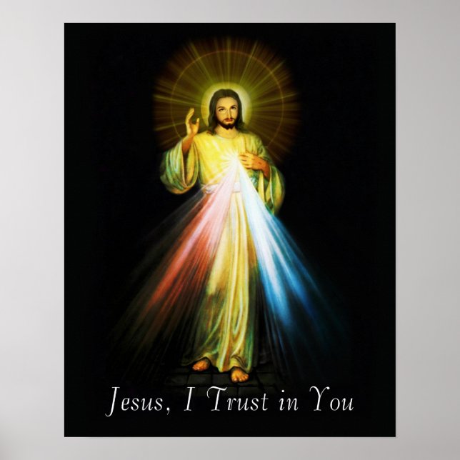 Poster de la Miséricorde divine Jésus (Devant)