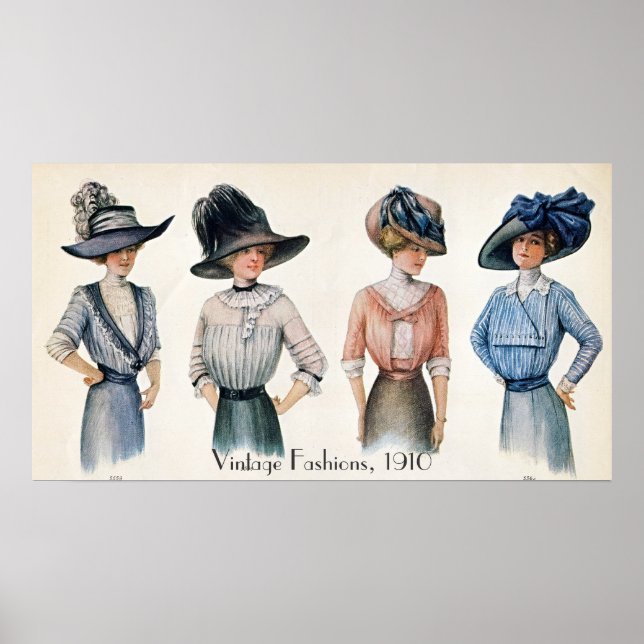 Poster de la mode vintage (Devant)