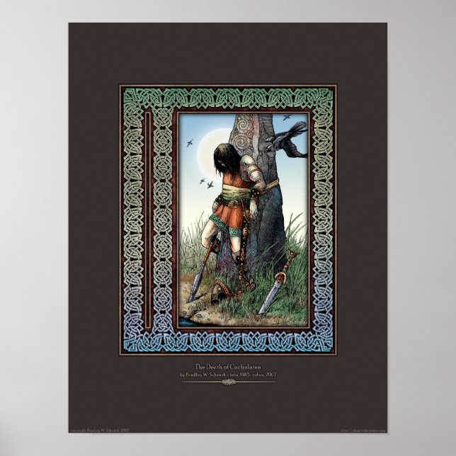 Poster de la mort de Cuchulainn (14x18") (Devant)