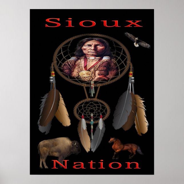 Poster de la nation Sioux (Devant)