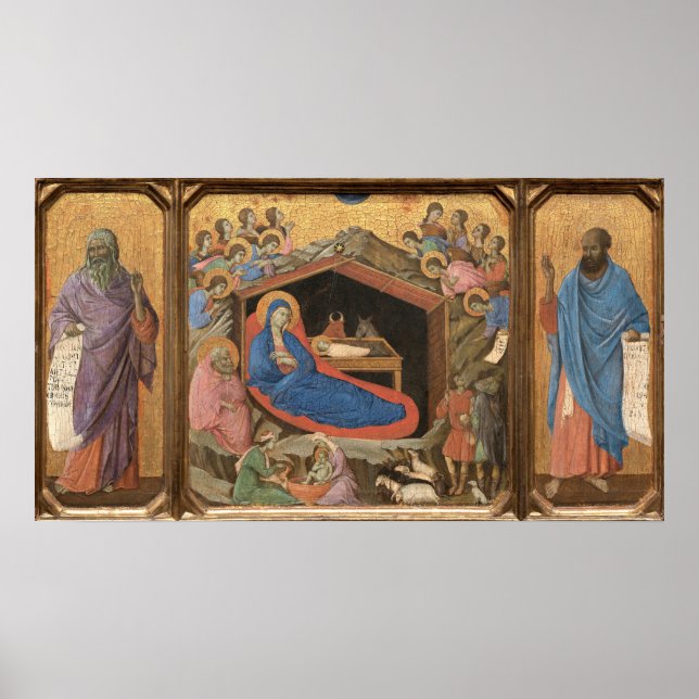 Poster de la Nativité Duccio di Buoninsegna (Devant)