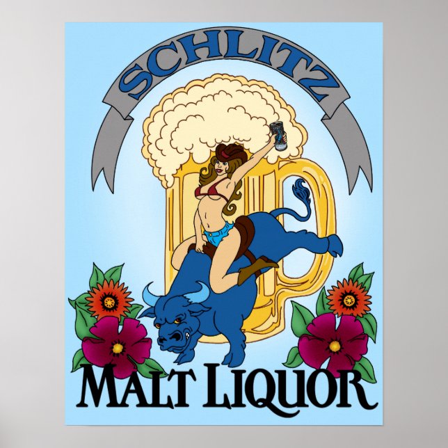 Poster de la nouvelle Schlitz Malt Liquor Girl (Devant)