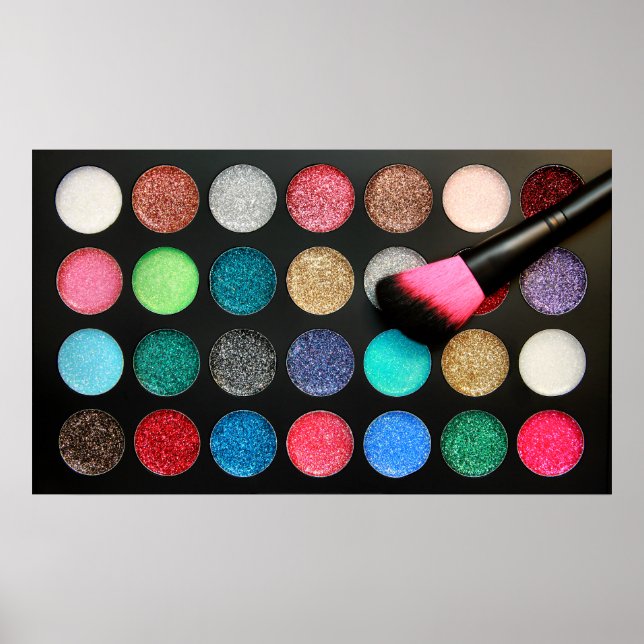Poster de la palette de maquillage parties scintil (Devant)