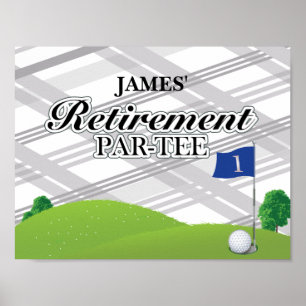 Poster de la partie de retraite de golf