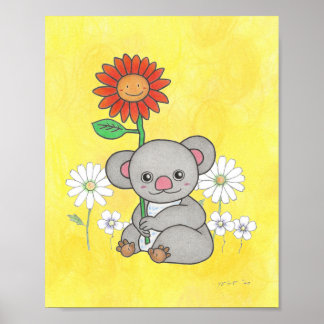 Poster de la pépinière d'animaux de mignons Koala 