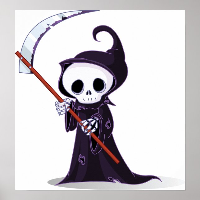 Poster de la petite faucheuse Grim (Devant)