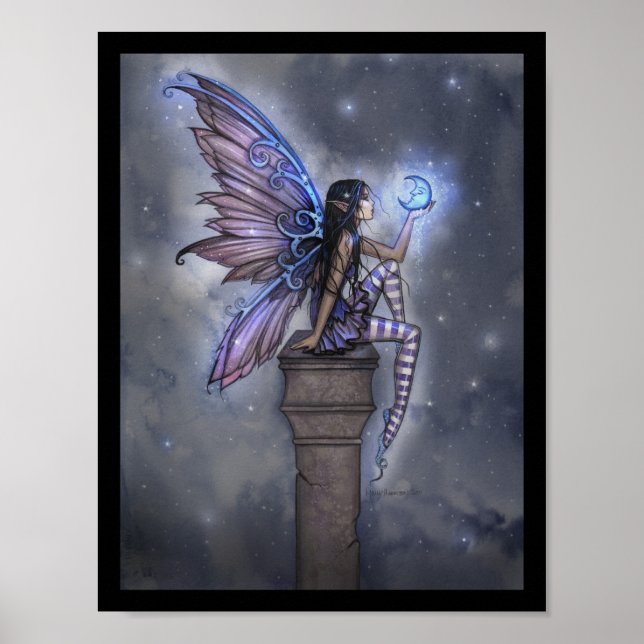 Poster de la petite lune bleue Imaginaire fée (Devant)