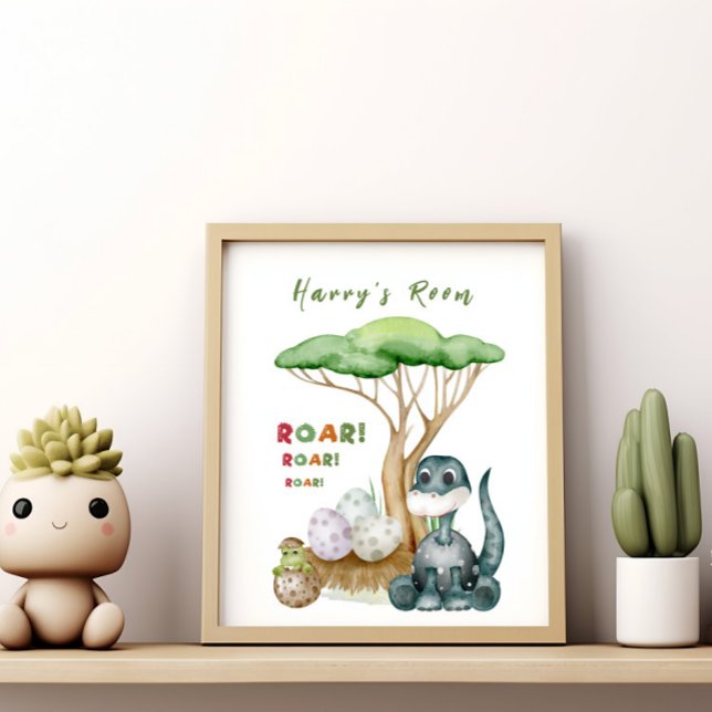 Poster de la petite pépinière de bébé Dinosaur | C (Créateur téléchargé)