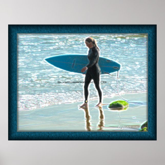 Poster de la petite surfeuse (Devant)
