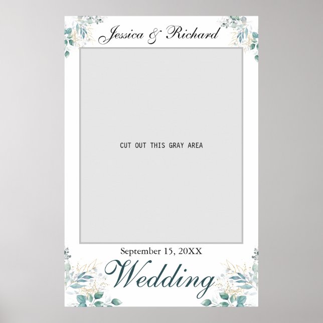 Poster de la photo du mariage (Devant)