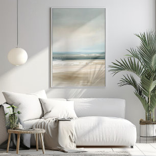 Poster de la plage côtière de Calm Art marin mod
