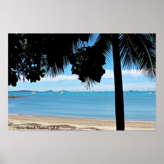 Poster de la plage d'Airlie (Devant)