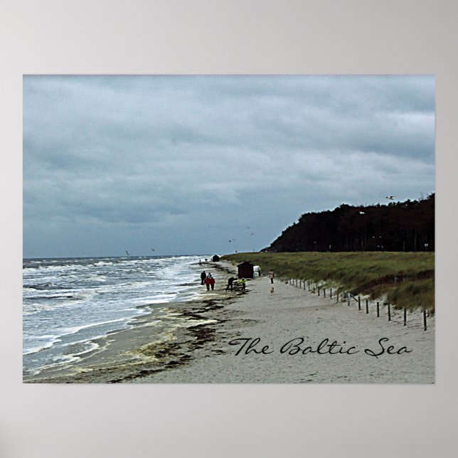Poster de la plage de la mer Baltique (Devant)