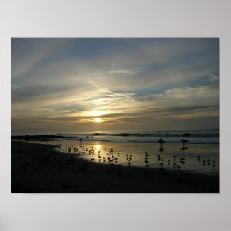 Poster de la plage de Sunset Capitola