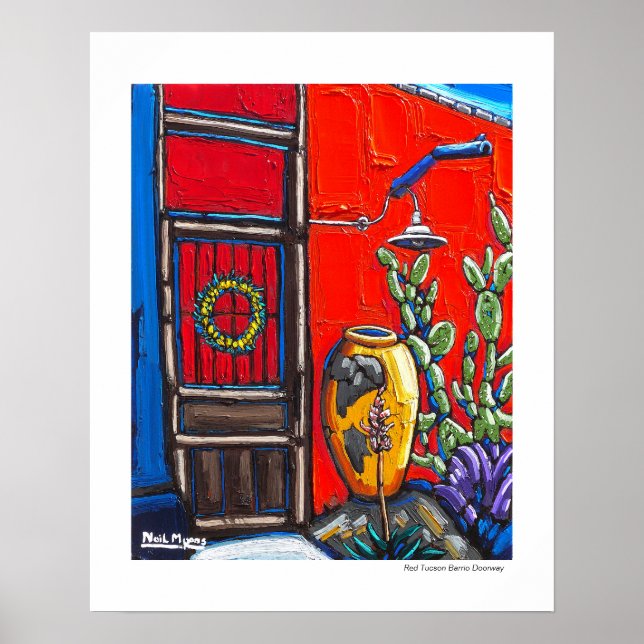 Poster de la porte rouge Tucson Barrio (Devant)