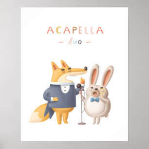 Poster de la pousserie Acapella Duo
