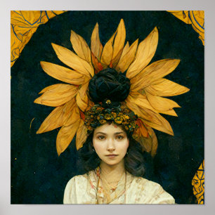 Poster de la princesse de tournesol Slava