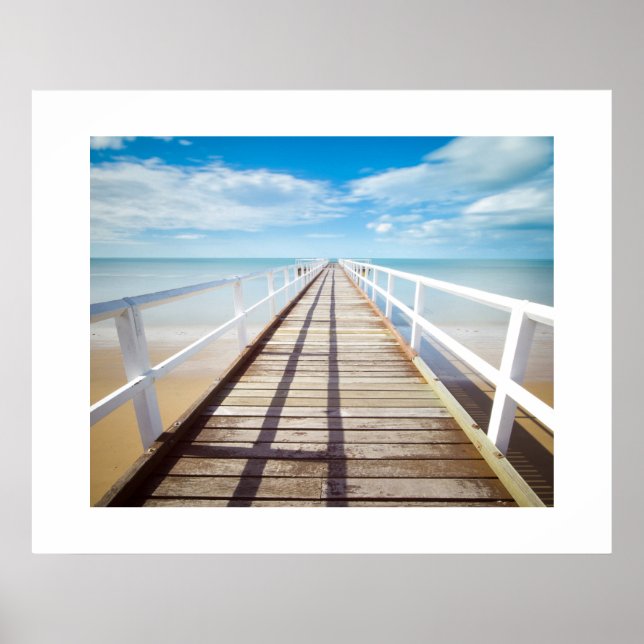 Poster de la promenade de plage (Devant)