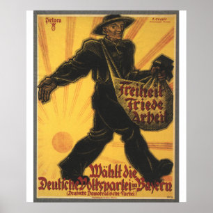 Poster de la propagande pour la liberté