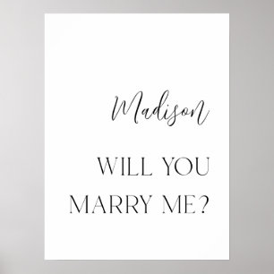 Poster de la proposition personnalisée moderne