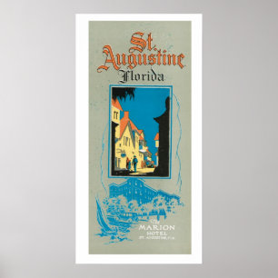 Poster de la publicité de voyage et d'art vintage