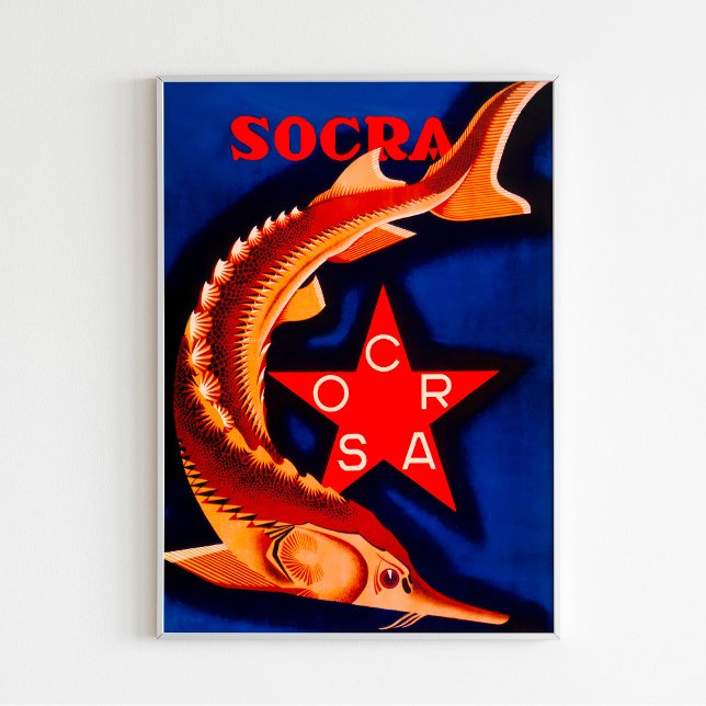 Poster de la publicité soviétique Vintage "Canned  (Créateur téléchargé)