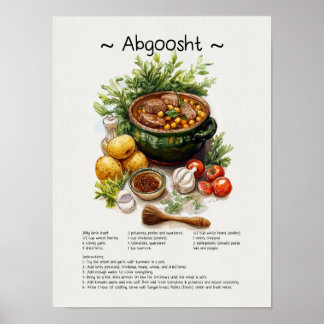 Poster de la recette Abgoosht - Illustration alime
