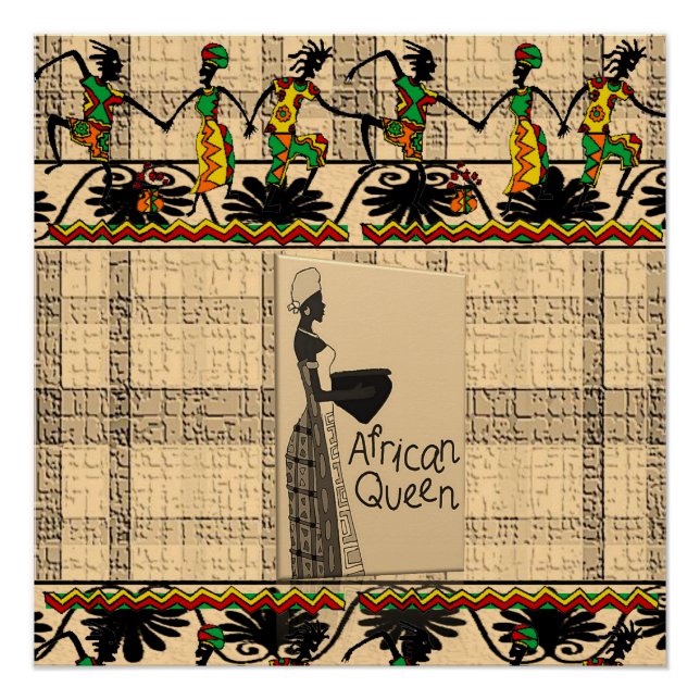 Poster de la reine africaine (Devant)