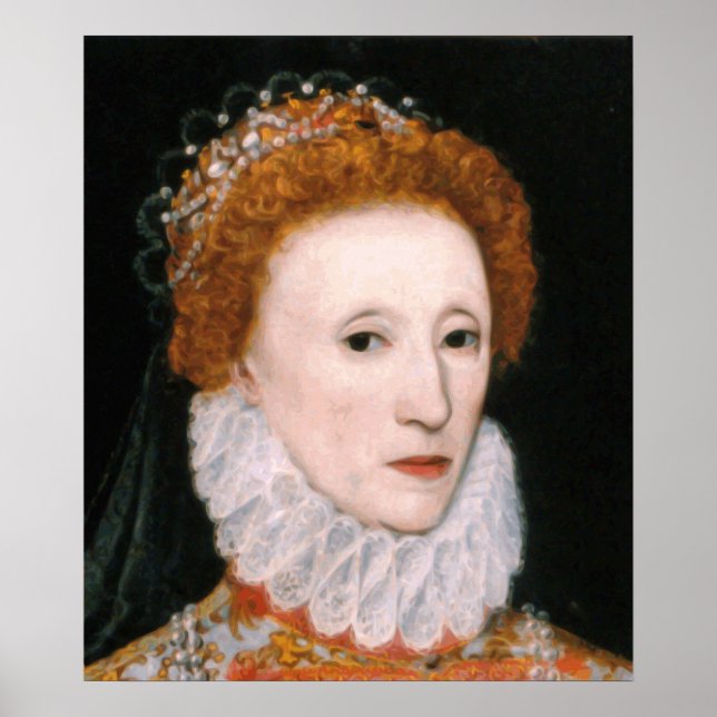 Poster de la reine Elizabeth I (Devant)