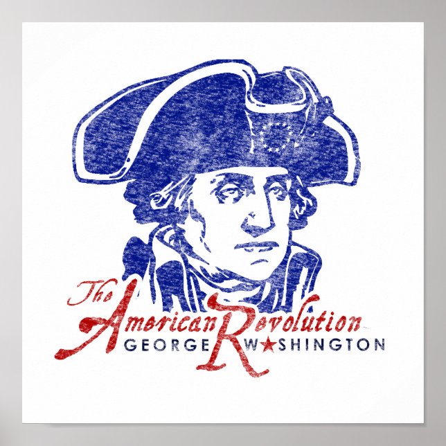 Poster de la Revolution Retro George Washington (Devant)