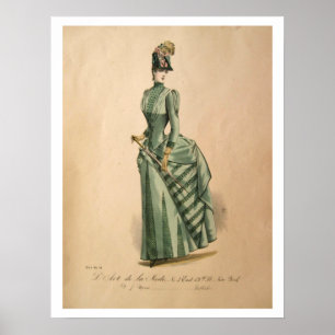 Poster de la robe de l'époque victorienne