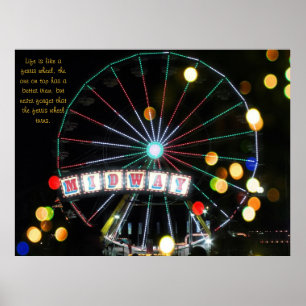 Poster de la roue Midway Ferris
