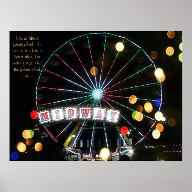 Poster de la roue Midway Ferris (Devant)