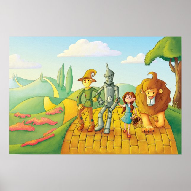 Poster de la rue de briques jaunes 13x19 (Devant)