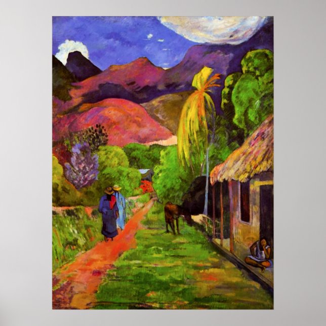 Poster de la rue Gauguin à Tahiti (Devant)