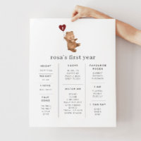 Poster de la Saint Valentin Bear Balloon