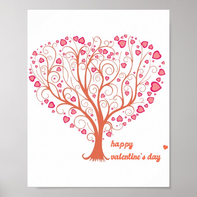 Poster de la Saint-Valentin du Coeur de l'arbre (Devant)