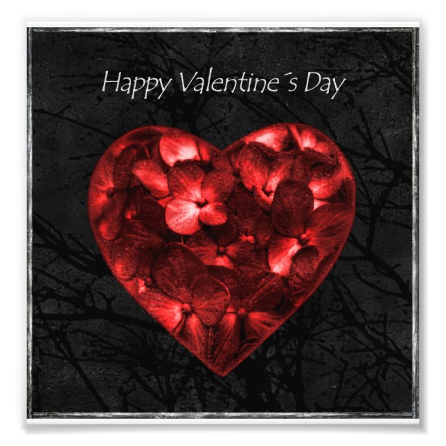 Poster de la Saint-Valentin élégant et foncé (Devant)
