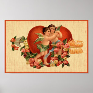 Poster de la Saint Valentin vintage